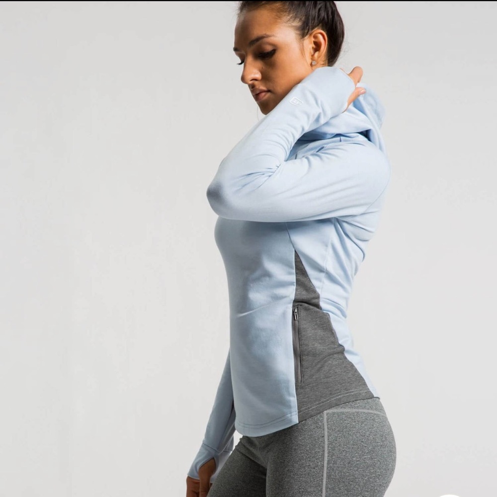 IdealFit Superior Pull-over Hoodie, Light Blue, XXL